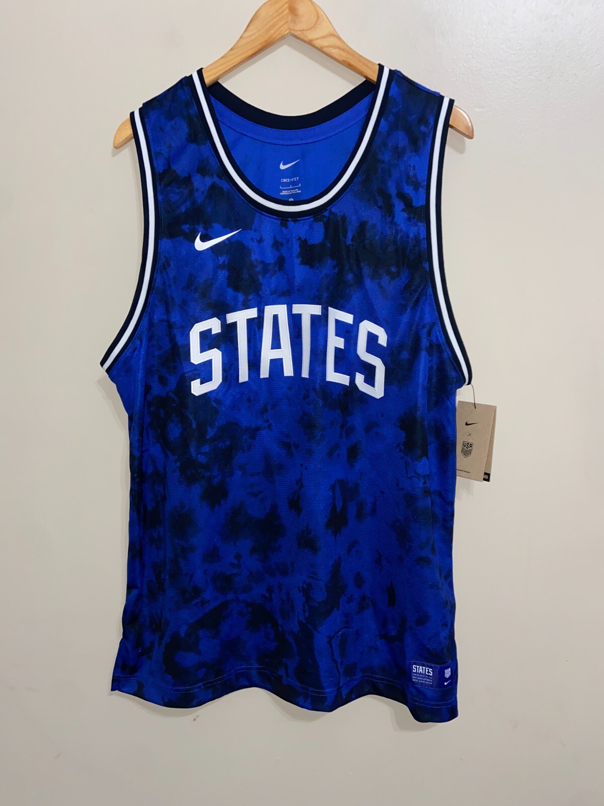 Nike Team USA USMNT x NBA United States Basketball Jersey DN1134-452 Mens XL NEW