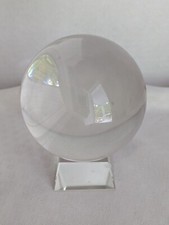 3.25" Crystal Ball on Attached Crystal Base Stand - 1220g - 82mm - 2.70 lbs.