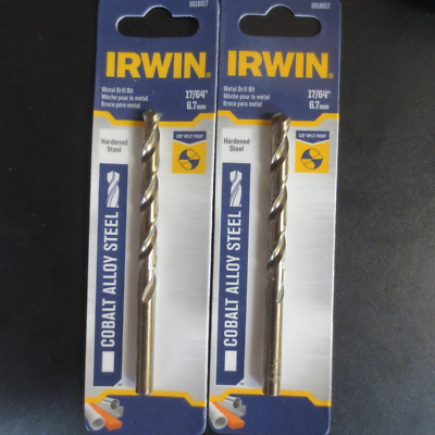Hanson Irwin-Drl Bit 17/64 X 4-1/8 Cobalt 3016017 - 2 PK