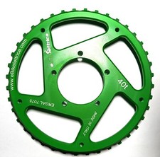 Corona Scampanata ERGAL da 40T per Motore Bafang BBS01B- BBS02B OFF SET 13mm