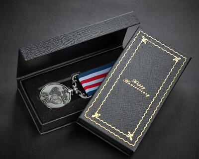 An unserer 10. Dose Hochzeitstag Dienstmedaille. Koffer. Geschenk/Präsent. Silber