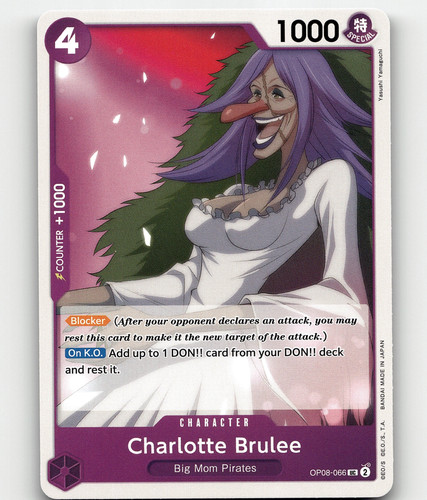 Charlotte Pudding (Alt Art) OP08-067 R ONE PIECE Card Game Two