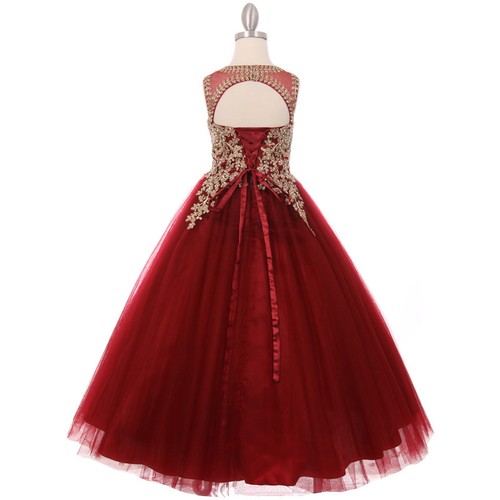 Flower Girl Dress Pageant Wedding Birthday Dance Formal Party Bridesmaid Recital - Picture 13 of 19