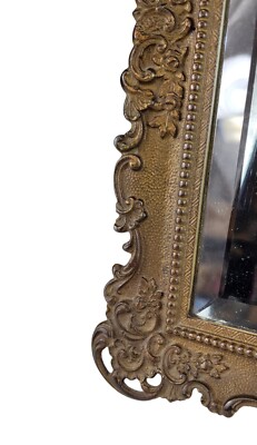 ヴィンテージ鏡 Vintage Antique 1944 Victorian Bradley Hubbard Framed Beveled Wall