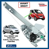 Mechanismus Fenster-Regler Vorne Rechts Ohne Motor Smart Fortwo Coupé Kabriolett