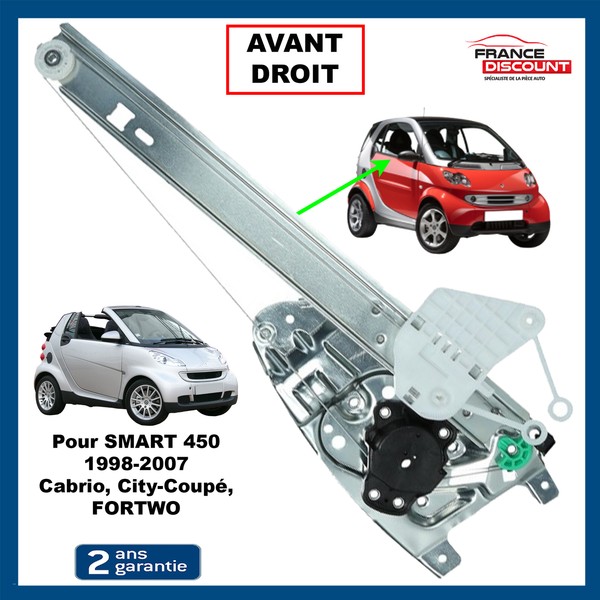 Mechanismus Fenster-Regler Vorne Rechts Ohne Motor Smart Fortwo Coupé Kabriolett-image