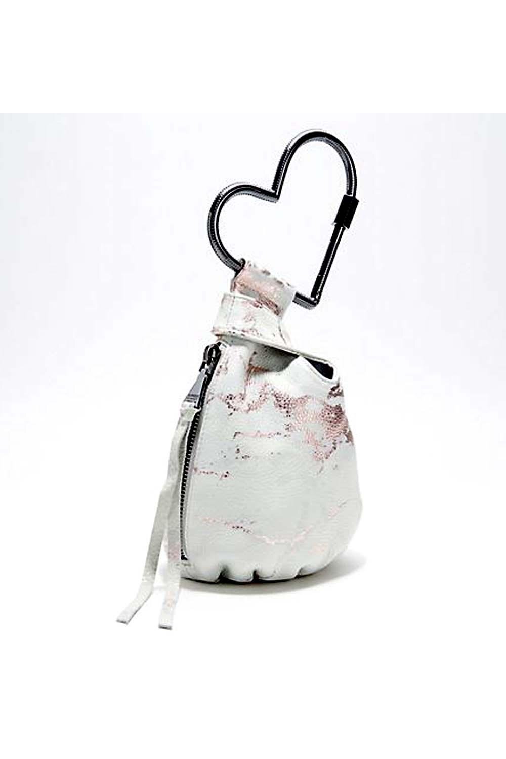 Карманная кожаная сумка Aimee Kestenberg All My Heart из розового золота и мрамора