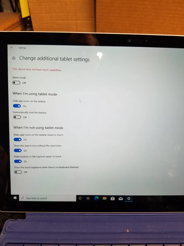 Microsoft поверхность Pro 6 (1796) Core i5-8350u 1,7 ГГц 128GB SSD 8GB * ** читать DESC.*** - Изображение 4 из 4