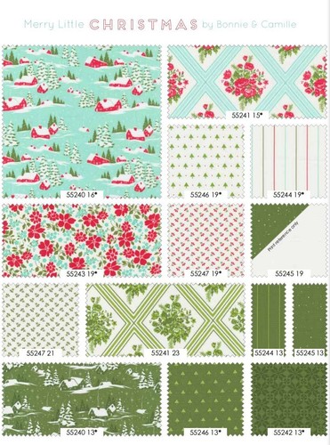 Merry Little Christmas 36 pc Sample Set Moda Fabric Quilt Bonnie & Camille - Picture 2 of 13