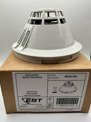 NEW Edwards EST SIGA-PS Intelligent Photoelectric Smoke Detector Original Unit