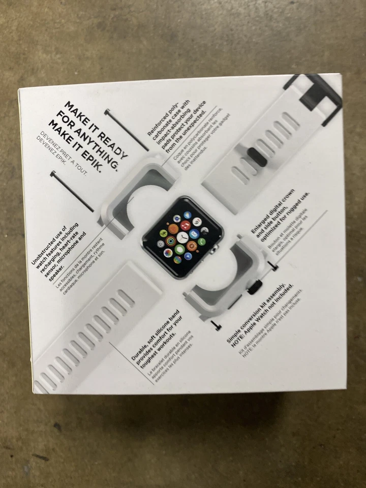 LUNATIK EPIK Funda Blanca Banda Silicona para Apple Watch Series 1 42mm Foto 4 de 4