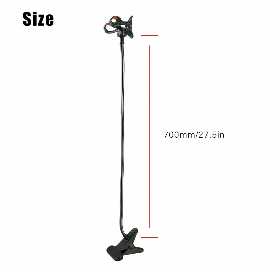 Flexible 360 Clip Mobile Cell Phone Holder Lazy Bed desk Bracket Mount Stand US  - Image 4 of 4