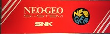 Neo Geo SNK Generic Arcade Marquee 26 x 8