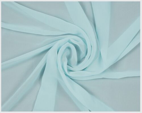 Chiffon Fabric by Yard 45" Wide Sewing Dress Scarf Craft DIY Wedding Party Décor - Picture 6 of 77