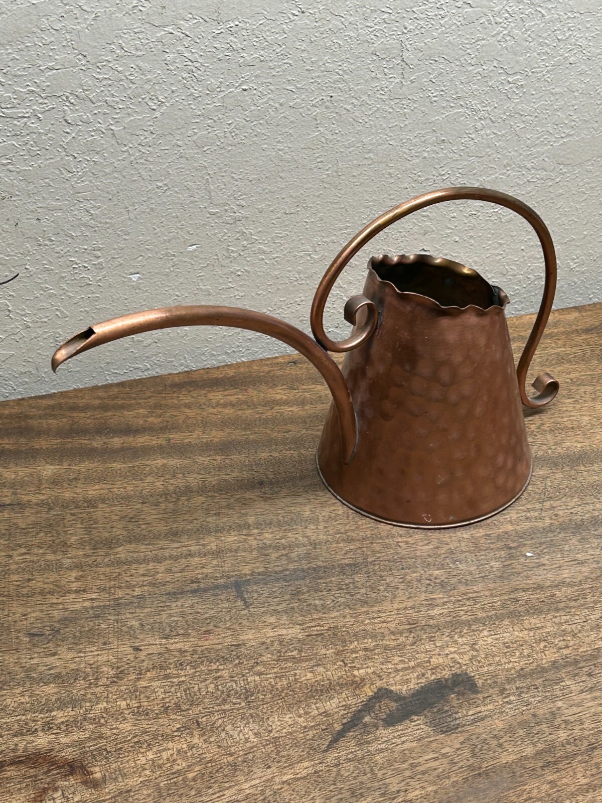Vintage Gregorian Solid Copper Hammered Small Watering Can Jug eBay