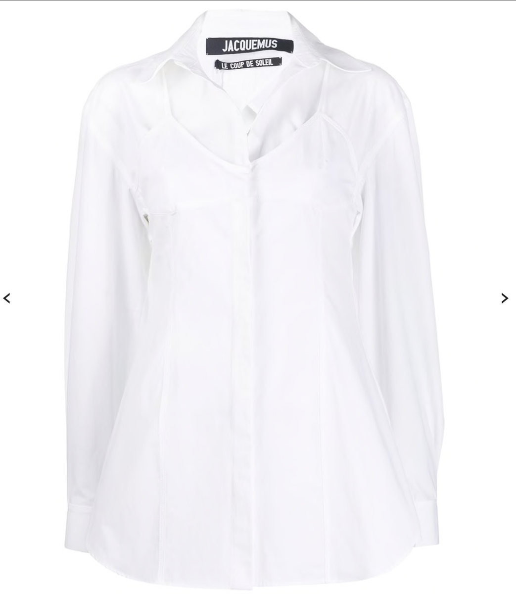 2020 Jacquemus white open-back poplin Shirt $430+tax NWT | eBay