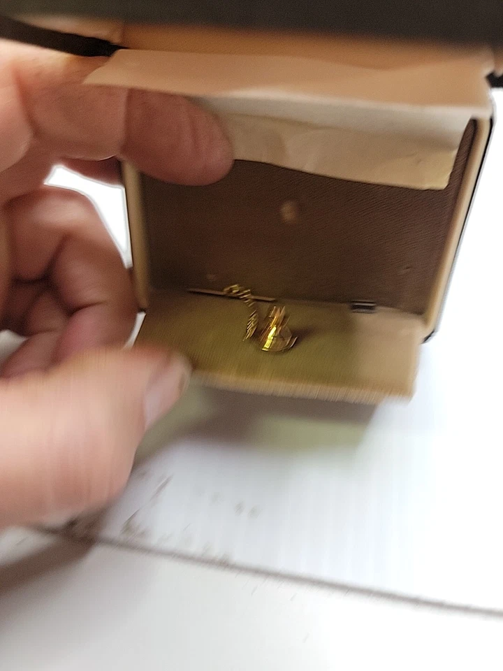 Vintage Pierre Cardin Genuine Barrel Style Tie Tack NIB Paris New York - Image 3 of 4