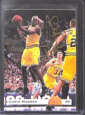 1993 Classic Draft Picks Gold Set Autograph Chris Webber No 217 of 3000