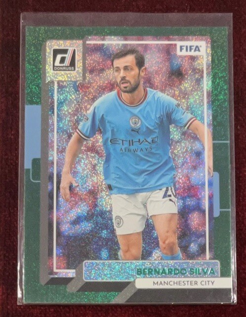 Bernardo Silva 2022-23 Donruss Soccer Green Parallel Short