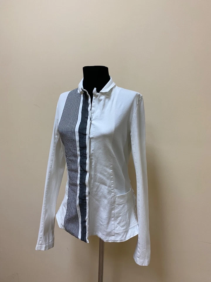 Rundholz Black Label Striped Linen White Jacket Size S-M - Image 4 of 4