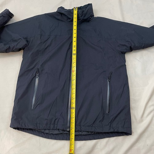 Lands End Mens L 42-44 Black Zip Front Lightweight Parka - Picture 8 of 11