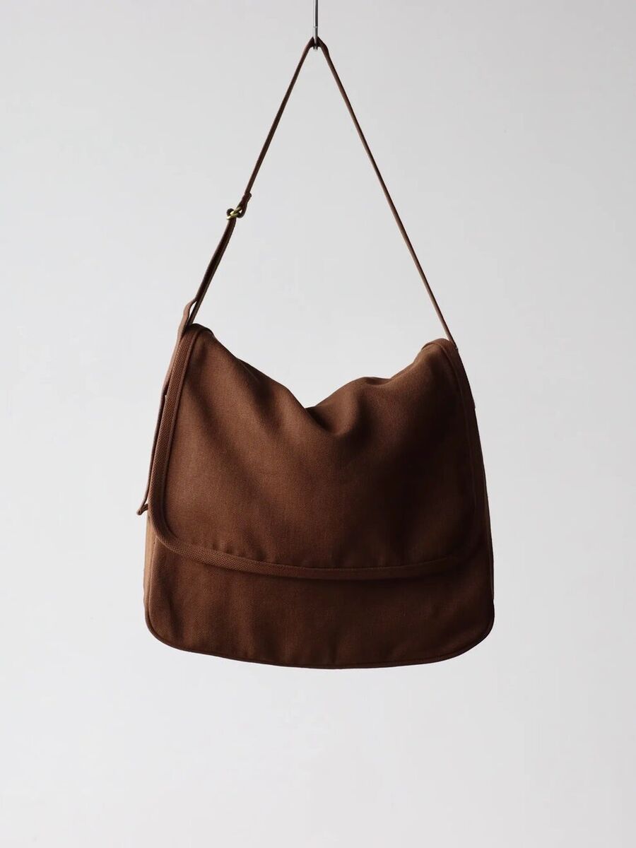 Comoli Hemp Duck Shoulder Bag Brown One Size | eBay Comoli Hemp Duck Shoulder Bag Brown One Size | eBay
