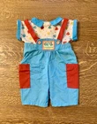 Vintage Cabbage Patch Kids Doll Heart Jumper Overalls VHTF Hasbro Transitional