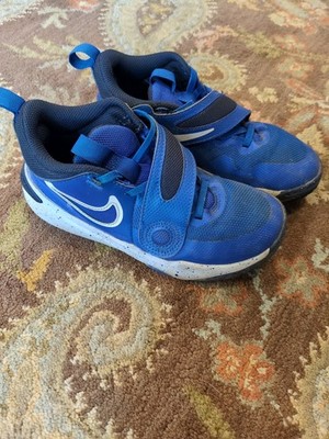 $50 Boys Nike Shoes Team Hustle blue size 1