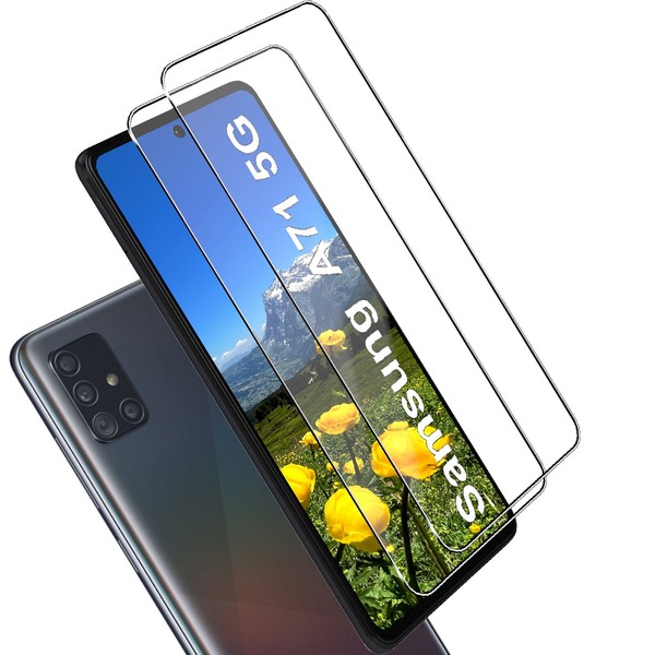 FüR Samsung Galaxy A71 5G Echt Glas Display Schutz Panzerfolie 9H Schutzglas -2X-image