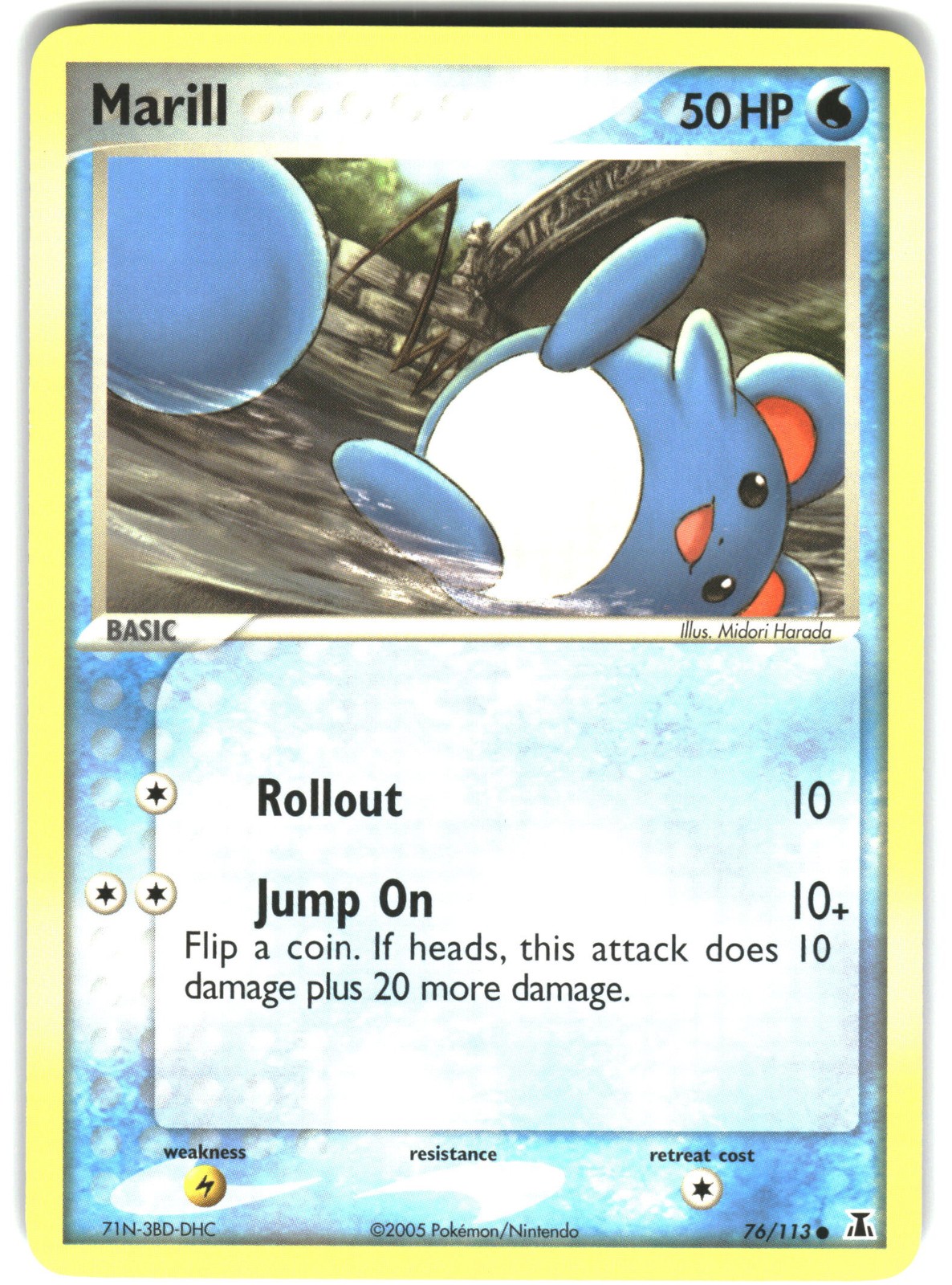 Pokemon Marill Common Normal Delta Species 76/113 NM