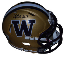 EPHESIANS PRYSOCK signed WASHINGTON HUSKIES mini football helmet BECKETT BW07951