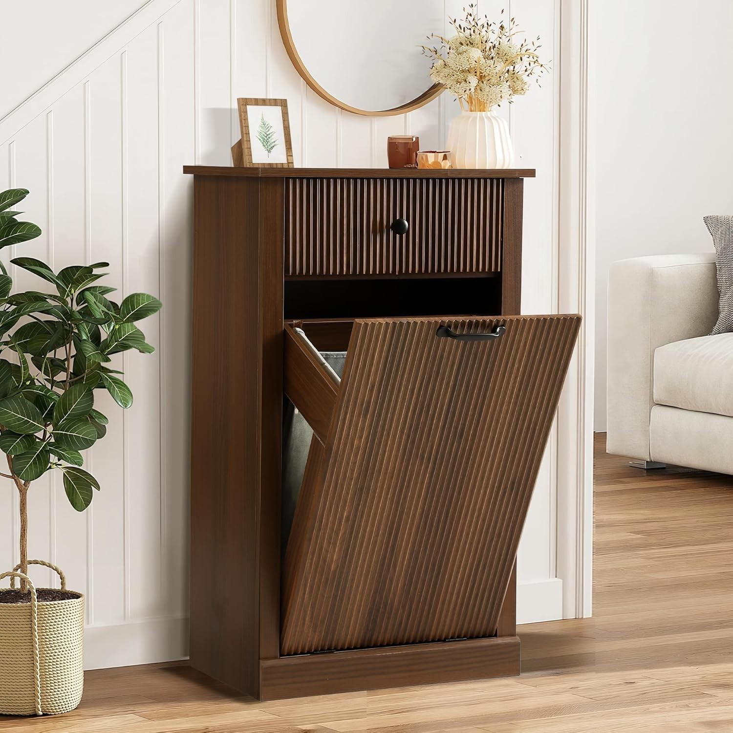 Cabinet, 11 Gallon Hidden Laundry Hamper
