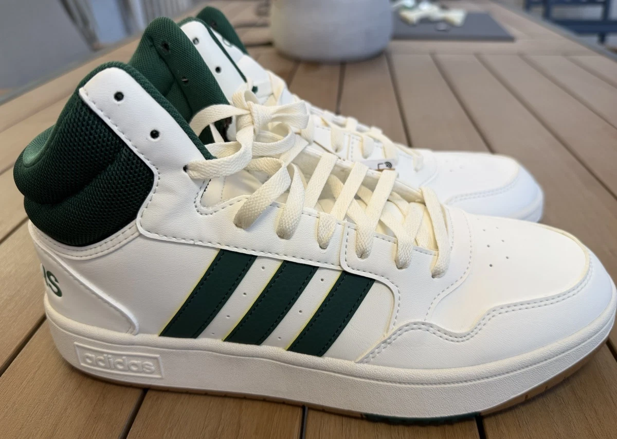 Adidas Hoops 3.0 Mid Men\'s Size 11 Athletic Sneaker White Basketball Court adidas Hoops 3.0 Mid White for Sale | Authenticity  main image 4