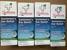 4pcks SIMILASAN SWIMMER'S EAR RELIEF EAR DROPS - 0.33 EA. BOX - EXP. 08/2027