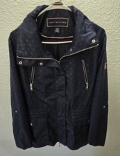 Tommy Hilfiger Womens Polka Dot Anorak Jacket Navy Blue XL