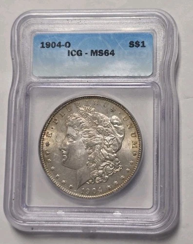 1904-O Morgan Silver Dollar ICG MS64