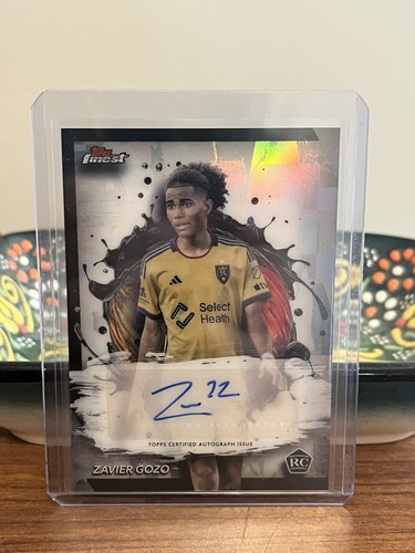 Topps 2024 Finest MLS Zavier Gozo BA-ZG Rookie Auto RSL / Crystal Palace