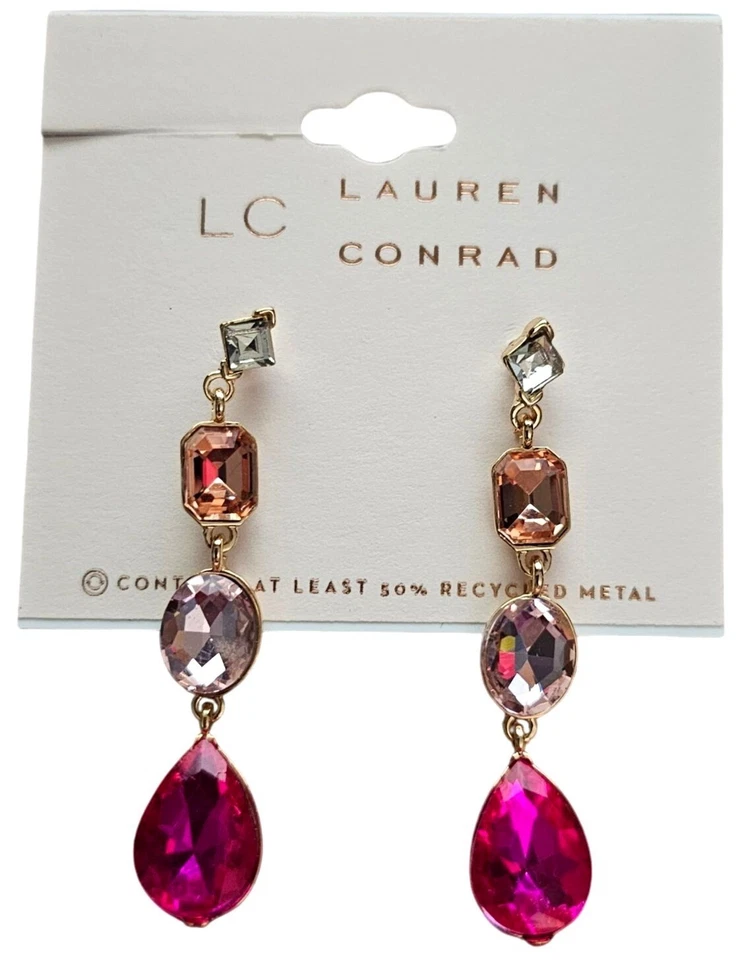 Pendientes colgantes de varias piedras Lauren Conrad Foto 2 de 4