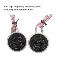 Pair Car Mini Tweeter Speaker 130W Maximum 20W RMS 4Ω 12V For Audio System