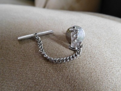 FC SCOUT BSA EXPLORER ''E'' OVER ANCHOR TIE TACK WITH CHAIN SEA EXPLORING PIN !!!!