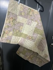 Vintage Yellow Flower Patch Quilt So Beautiful Warm Colors Great For Any Space