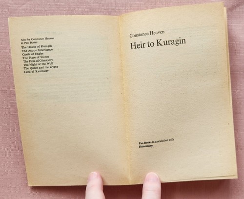 The Heir to Kuragin by Constance Heaven, 1981, Paperback - Picture 3 of 12