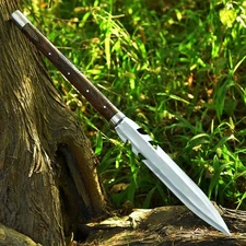 Custom Handmade Carbon Steel Blade Tactical Spear | Hunting Spear Viking Spear
