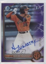 2022 Bowman Chrome Prospect Purple Refractor 167/250 Adrian Sugastey Auto 6yz