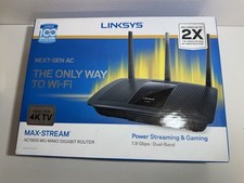 Linksys EA7500 Max-Stream™ AC1900 MU-MIMO Gigabit WiFi Router 4KTV Gaming Stream