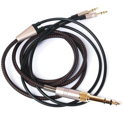 Dual 3.5mm Male Replacement Cable for Hifiman Headphones
