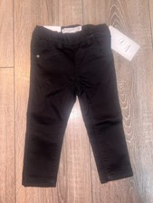 NEW WITH TAGS FRAZERS BASIC UNISEX BLACK SKINNY JEANS AJUSTABLE WAIST 9-12 MONTH