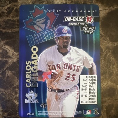 MLB Showdown 2001 Carlos Delgado Toronto Blue Jays 1B #450 1st Edition