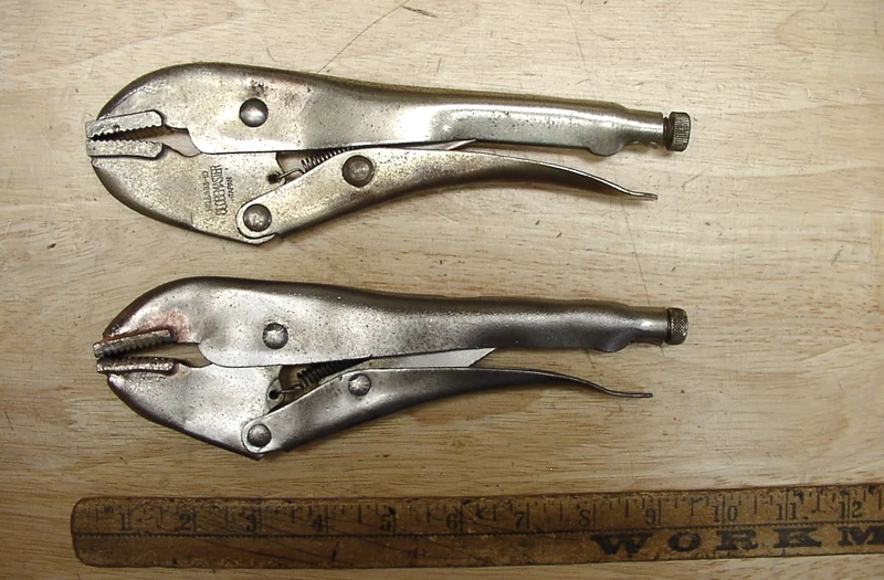 pair of Globemaster No.5993 locking pliers from Japan