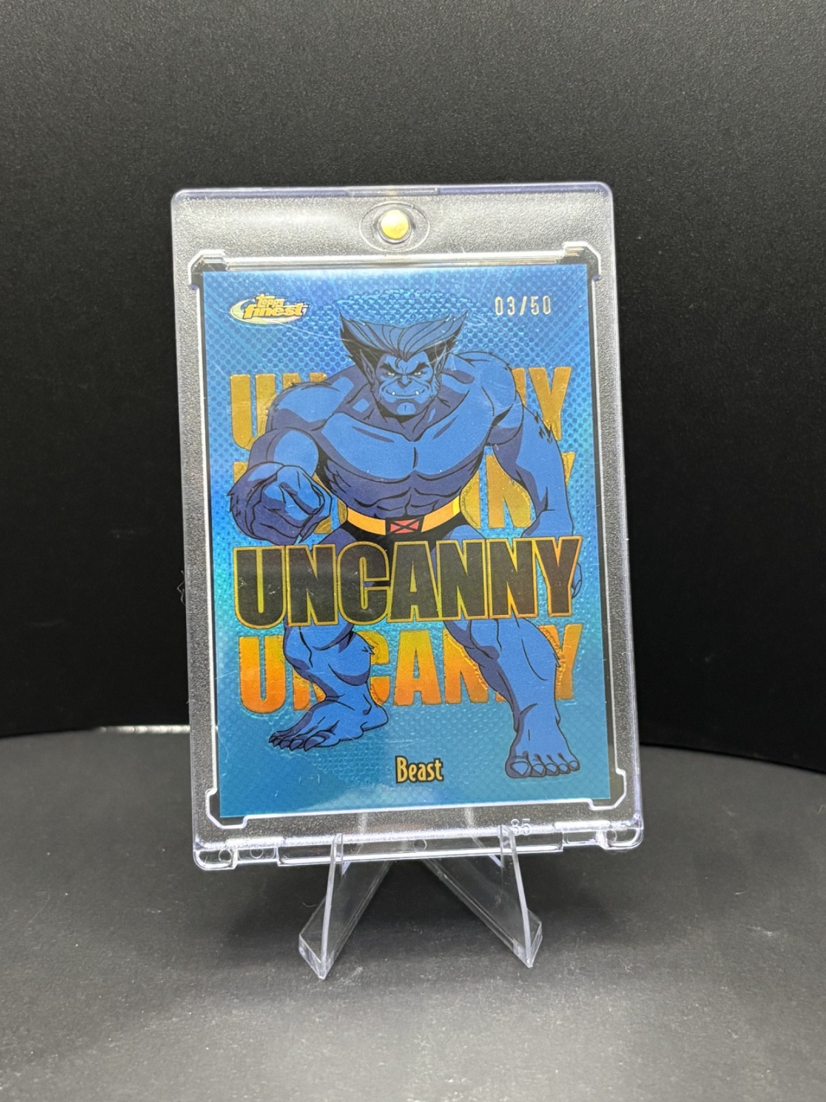 BEAST 2025 Marvel X-Men '97 Topps Finest Uncanny Gold Refractor 3/50 SP